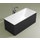 Flaminia WASH 150  BICOLOR vasca 150 cm in pietraluce, freestanding, interno colore bianco finitura lucido, esterno colore nero finitura lucido MW150BNB