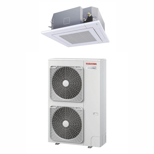 Immagine di Toshiba CASSETTA SMART R32 Climatizzatore a cassetta monosplit inverter | unità esterna SUPER DIGITAL INVERTER 12.5 kW unità interna 43000 BTU RAV-GP1401AT-E1+RAV-HM1401UT-E