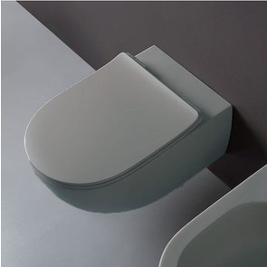 Immagine di Flaminia MINIAPP vaso sospeso con sistema goclean®, colore grigio lava finitura opaco AP119GGLA