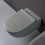 Immagine di Flaminia MINIAPP set sanitari sospesi, vaso con sistema goclean® e coprivaso slim con discesa rallentata, bidet monoforo con troppopieno, colore grigio lava finitura opaco AP119GGLA+AP219GLA+QKCW09GLA
