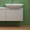 Immagine di Flaminia BOX base portalavabo sospesa, 1 cassetto, L.120 P.37 H.50 cm, con top e foro per lavabo da appoggio, finitura oj bianco BX944+BXPR38OJB