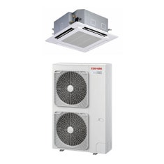 Immagine di Toshiba CASSETTA STANDARD 90X90 R32 Climatizzatore a cassetta monosplit inverter | unità esterna SUPER DIGITAL INVERTER 12.5 kW unità interna 43000 BTU RAV-GP1401AT-E1+RAV-HM1401UTP-E