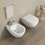Immagine di Flaminia IO 2.0 set sanitari sospesi, vaso con sistema goclean® e coprivaso slim con discesa rallentata, bidet monoforo con troppopieno, colore bianco finitura lucido IO118G+IO218+IOCW07
