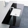 Flaminia FLY piano in cristallo extra light verniciato L.80 cm, per lavabo Miniwash 48 sottopiano (art. MW48SP), colore nero finitura lucido FY48PCNE