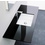 Immagine di Flaminia FLY piano in cristallo extra light verniciato L.80 cm, per lavabo Miniwash 48 sottopiano (art. MW48SP), colore nero finitura lucido FY48PCNE