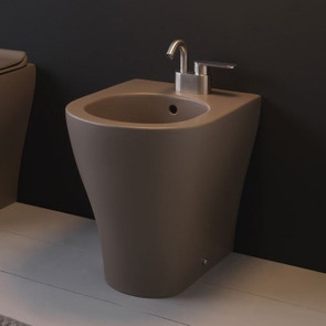 Immagine di Flaminia APP bidet back to wall monoforo, colore fango finitura opaco AP217FAN