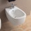 Immagine di Flaminia BONOLA set sanitari sospesi, vaso con sistema goclean® e coprivaso avvolgente con discesa rallentata, bidet monoforo con troppopieno, colore bianco latte finitura opaco BN118GLAT+BN218LAT+BNCW03LAT