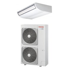 Immagine di Toshiba SOFFITTO R32 Climatizzatore a soffitto monosplit inverter | unità esterna SUPER DIGITAL INVERTER 12.5 kW unità interna 43000 BTU RAV-GP1401AT-E1+RAV-HM1401CTP-E