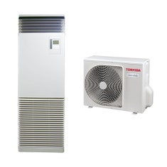 Immagine di Toshiba COLONNA R32 Climatizzatore a colonna monosplit inverter | unità esterna SUPER DIGITAL INVERTER 5 kW unità interna 18000 BTU RAV-GP561ATW-E+RAV-HM561FT-E