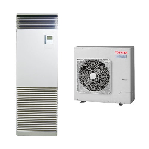 Immagine di Toshiba COLONNA Climatizzatore a colonna monosplit inverter | unità esterna SUPER DIGITAL INVERTER 7.1 kW unità interna 24000 BTU RAV-GP801ATW-E+RAV-HM801FT-E