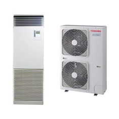 Immagine di Toshiba COLONNA Climatizzatore a colonna monosplit inverter | unità esterna SUPER DIGITAL INVERTER 14 kW trifase unità interna 48000 BTU RAV-GP1601AT8-E+RAV-HM1601FT-E