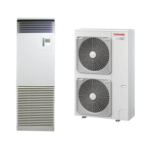 Immagine di Toshiba COLONNA Climatizzatore a colonna monosplit inverter | unità esterna SUPER DIGITAL INVERTER 10 kW unità interna 35000 BTU RAV-GP1101AT-E+RAV-HM1101FT-E