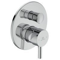 Immagine di Ideal Standard CERALINE miscelatore doccia, ad incasso, con deviatore e corpo incasso incluso, finitura cromo A6939AA