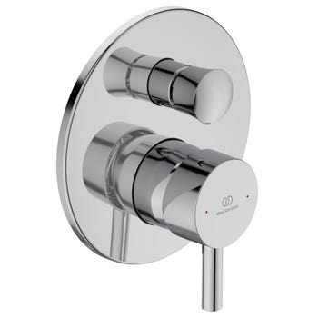 Immagine di Ideal Standard CERALINE miscelatore doccia, ad incasso, con deviatore e corpo incasso incluso, finitura cromo A6939AA