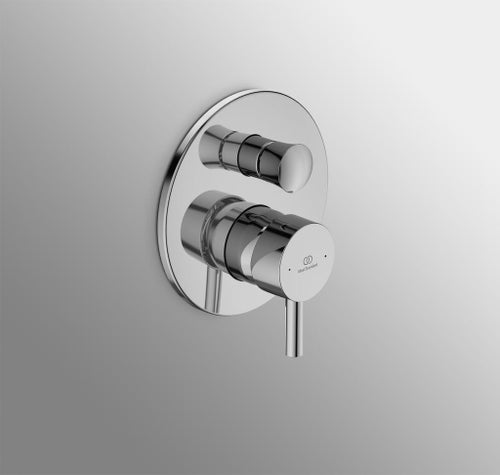 Immagine di Ideal Standard CERALINE miscelatore doccia, ad incasso, con deviatore e corpo incasso incluso, finitura cromo A6939AA