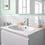 Immagine di Ideal Standard CERALINE miscelatore lavabo P.15 cm, con asta di comando e scarico piletta da 1-1/4", finitura cromo BC193AA