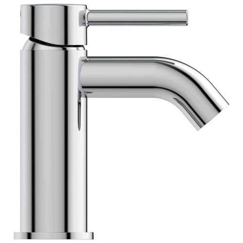 Immagine di Ideal Standard CERALINE miscelatore lavabo P.15 cm, senza asta di comando e scarico piletta, finitura cromo BC268AA