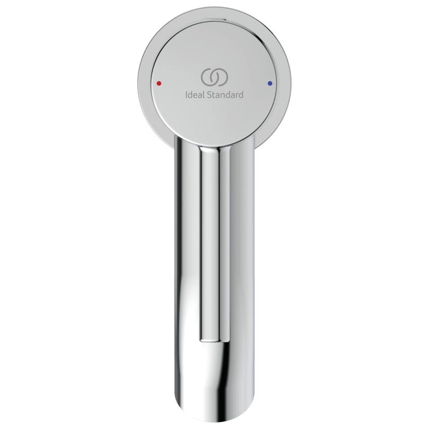 Immagine di Ideal Standard CERALINE miscelatore lavabo P.15 cm, senza asta di comando e scarico piletta, finitura cromo BC268AA