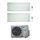 Daikin STYLISH R32 Climatizzatore a parete dual split inverter Wi-Fi bianco | unità esterna 4 kW unità interne 5000+5000 BTU 2MXM40N+CTXA[15|15]AW