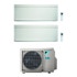 Immagine di Daikin STYLISH R32 Climatizzatore a parete dual split inverter Wi-Fi bianco | unità esterna 5 kW unità interne 5000+18000 BTU 2MXM50N+CTXA[15]AW+FTXA[50]AW