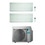 Immagine di Daikin STYLISH R32 Climatizzatore a parete dual split inverter Wi-Fi bianco | unità esterna 6.5 kW unità interne 9000+15000 BTU 2MXM68N+FTXA[25|42]AW