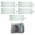 Immagine di Daikin STYLISH R32 Climatizzatore a parete penta split inverter Wi-Fi bianco | unità esterna 7.8 kW unità interne 5000+5000+5000+5000+12000 BTU 5MXM90N9+CTXA[15|15|15|15]AW+FTXA[35]AW