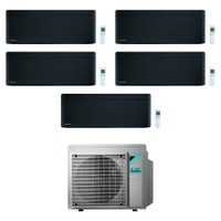 Immagine di Daikin STYLISH R32 Climatizzatore a parete penta split inverter Wi-Fi nero | unità esterna 7.8 kW unità interne 7000+9000+9000+12000+12000 BTU 5MXM90N9+FTXA[20|25|25|35|35]BB