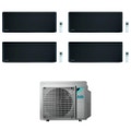 Immagine di Daikin STYLISH R32 Climatizzatore a parete quadri split inverter Wi-Fi nero | unità esterna 7.4 kW unità interne 5000+5000+7000+9000 BTU 4MXM80N9+CTXA[15|15]BB+FTXA[20|25]BB