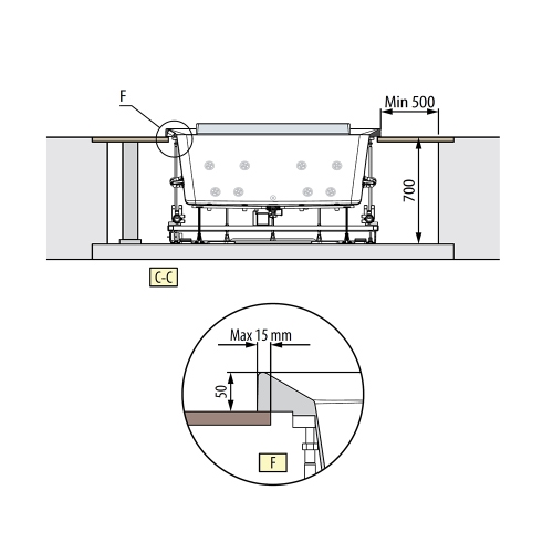 Immagine di Novellini DIVINA M SPA STANDARD minipiscina idromassaggio da esterno con luci led bianche+purificazione Aquaclean (UV+ozono), L.190 P.140 H.75, per 2 persone, sedile e poggiatesta colore nero, vasca colore bianco finitura lucido DOM5O8-A0H