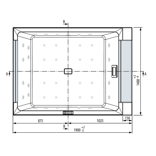 Immagine di Novellini DIVINA M SPA PLUS+NATURAL AIR minipiscina idromassaggio da esterno con cromolight+audio Bluetotth+purificazione UV, L.190 P.140 H.75, per 2 persone, sedile e poggiatesta colore nero, vasca colore bianco finitura lucido DOMPO8-A0H
