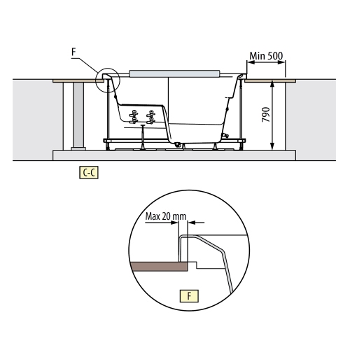 Immagine di Novellini DIVINA L SPA STANDARD minipiscina idromassaggio da esterno con luci led bianche, L.185 P.160 H.85, per 3 persone, sedile colore nero, vasca colore bianco finitura lucido DOL5O0-W10H