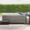 Immagine di Novellini DIVINA XXL SPA STANDARD minipiscina idromassaggio da esterno con cromolight+audio Bluetooth+purificazione Aquaclean (UV+ozono), L.230 P.215 H.85, per 6 persone, sedile colore nero, vasca colore bianco finitura lucido DOXXL5O9-W10H