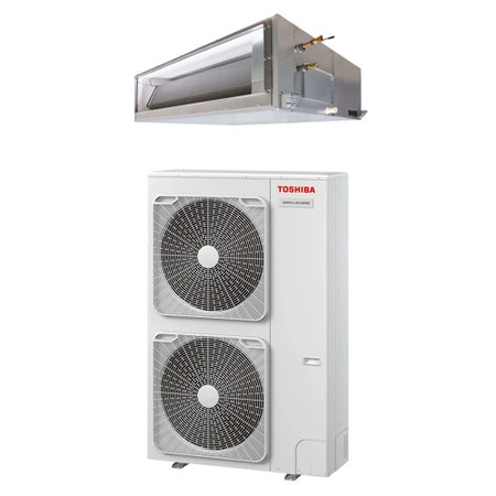 Immagine di Toshiba CANALIZZABILE ALTA PREVALENZA Climatizzatore canalizzabile monosplit inverter | unità esterna BIG DIGITAL INVERTER 19 kW trifase unità interna 65000 BTU RAV-GM2241AT8-E1+RAV-RM2241DTP-E2