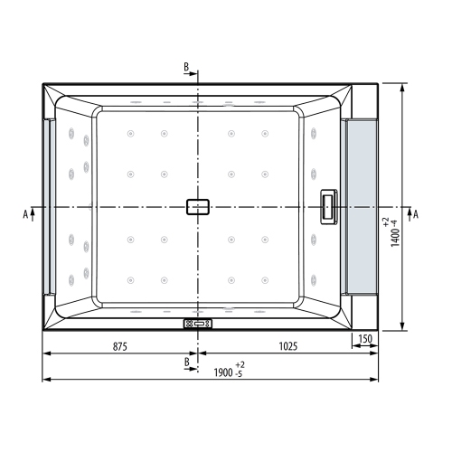 Immagine di Novellini DIVINA M SPA PLUS minipiscina idromassaggio da esterno con luci led bianche, L.190 P.140 H.75, per 2 persone, sedile e poggiatesta colore nero, vasca colore bianco finitura lucido DOM4O0-A0H