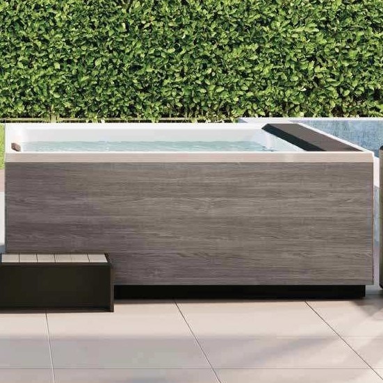 Immagine di Novellini Pannello natural touch per vasca idromassaggio Divina M, finitura oak concrete PANV2F2LDIVDO-P2