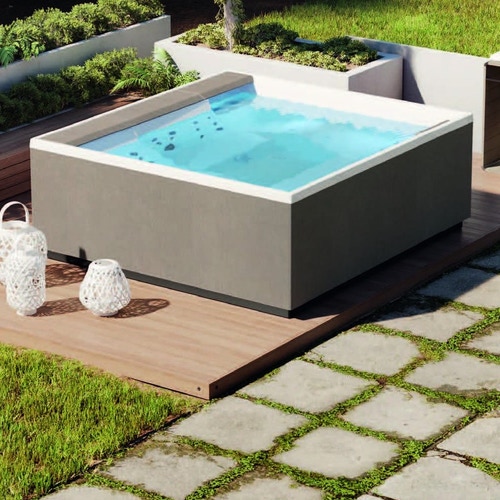 Immagine di Novellini Pannello natural touch per vasca idromassaggio Divina M, finitura quarz PANV2F2LDIVDO-P4