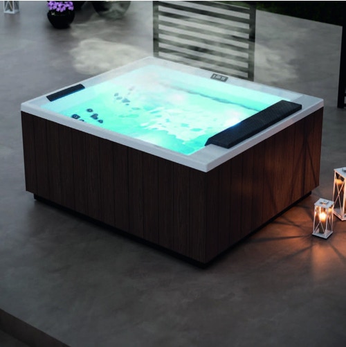 Immagine di Novellini Pannello natural touch per vasca idromassaggio Divina XL, finitura wenge PADV2F2LDIVDX-D1