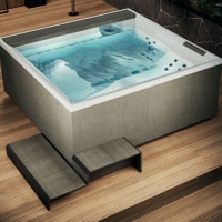 Immagine di Novellini Pannello fiber-cross, per vasca idromassaggio Divina XXL, finitura warm brown PATV2F2LDIVDXX-T2