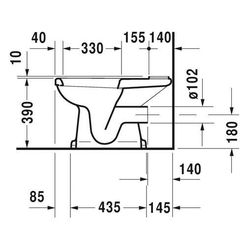 Immagine di Duravit 1930 composizione bagno: vaso monoblocco e bidet a pavimento, colore bianco + sedile del vaso con chiusura rallentata, colore bianco + cassetta di sciacquo + lavabo 60 cm con colonna + miscelatori Flaminia Evergreen, finitura cromo 0227090000-0267100000