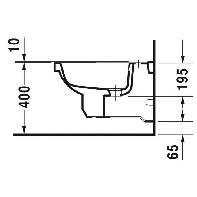 Immagine di Duravit 1930 set sanitari sospesi, vaso a cacciata, sedile con coperchio a chiusura rallentata, bidet con troppopieno, colore bianco finitura lucido 0182090000+0266100000
