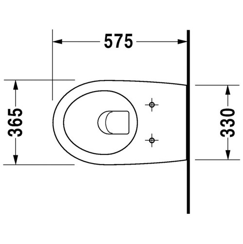 Immagine di Duravit ARCHITEC vaso sospeso a cacciata, UWL classe 1, fabbisogno di acqua di risciacquo 4,5 l, senza sedile, colore bianco 2546090064