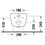 Immagine di Duravit ARCHITEC set vaso sospeso Rimless® a cacciata, senza brida, con sedile a chiusura rallentata, colore bianco 45720900A1