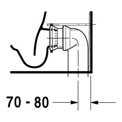 Immagine di Duravit DARLING NEW vaso monoblocco a pavimento a cacciata, senza cassetta e senza sedile, fabbisogno di acqua di risciacquo 4,5 l, UWL classe 1, HygieneGlaze, colore bianco 2138092000