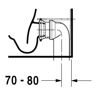 Immagine di Duravit DARLING NEW vaso monoblocco a pavimento a cacciata, senza cassetta e senza sedile, fabbisogno di acqua di risciacquo 4,5 l, UWL classe 1, HygieneGlaze, colore bianco 2138092000
