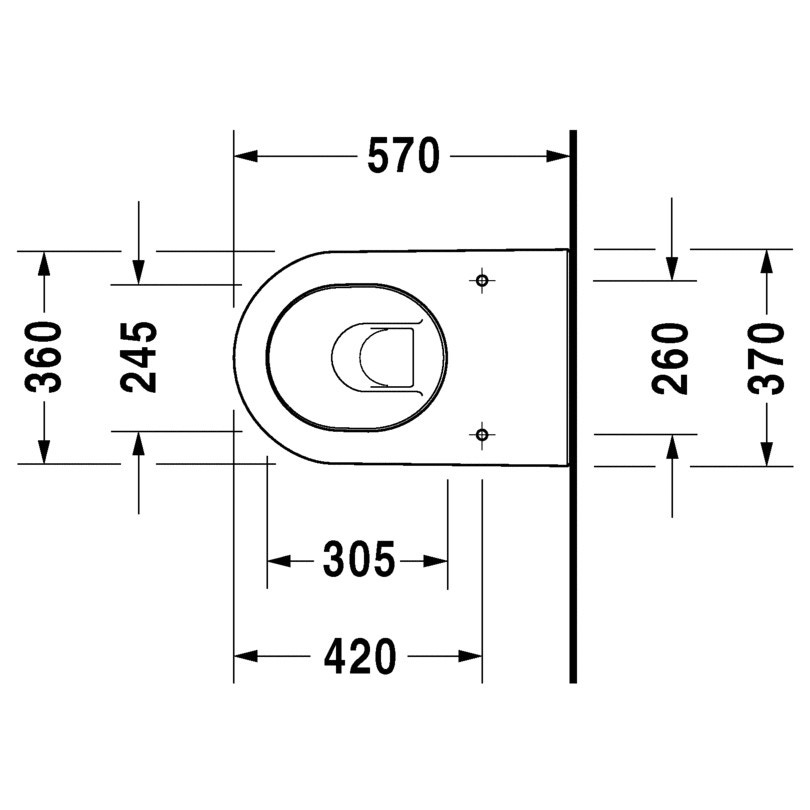 Immagine di Duravit DARLING NEW vaso a pavimento, a cacciata, a filo parete, con scarico orizzontale, fabbisogno di acqua di risciacquo 4,5 l, UWL classe 1, WonderGliss, colore bianco 21390900001