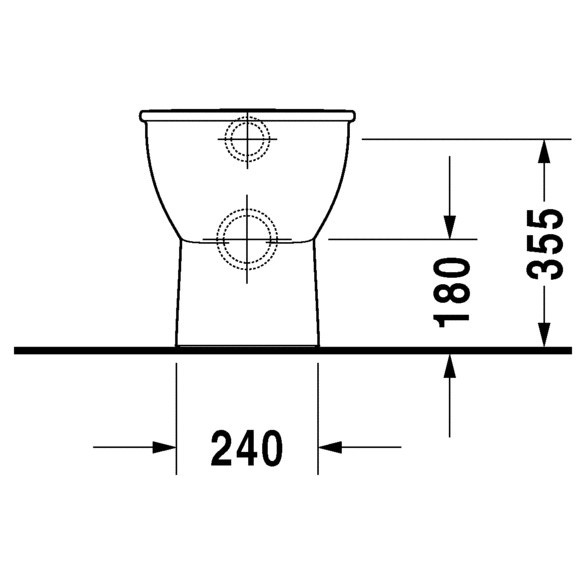 Immagine di Duravit DARLING NEW vaso a pavimento, a cacciata, a filo parete, con scarico orizzontale, fabbisogno di acqua di risciacquo 4,5 l, UWL classe 1, WonderGliss, colore bianco 21390900001