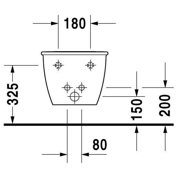 Immagine di Duravit DARLING NEW bidet sospeso monoforo, con troppopieno, con bordo per rubinetteria, colore bianco 2249150000