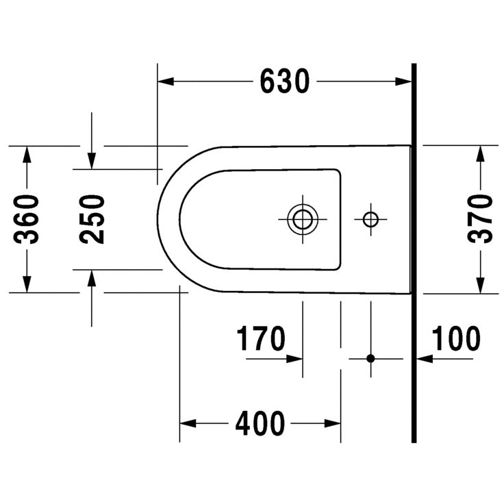 Immagine di Duravit DARLING NEW bidet a pavimento monoforo, con troppopieno, con bordo per rubinetteria, colore bianco 2251100000