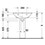 Immagine di Duravit DARLING NEW lavabo 65 cm monoforo, con troppopieno, con bordo per rubinetteria, lato inferiore smaltato, WonderGliss, colore bianco 26216500001