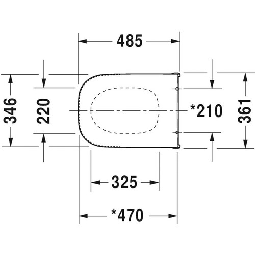 Immagine di Duravit D-CODE sedile con coperchio per vaso Vital, versione allungata con cerniere in acciaio inox, senza chiusura rallentata, colore bianco 0060310000